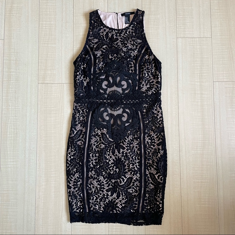 Black lace dress